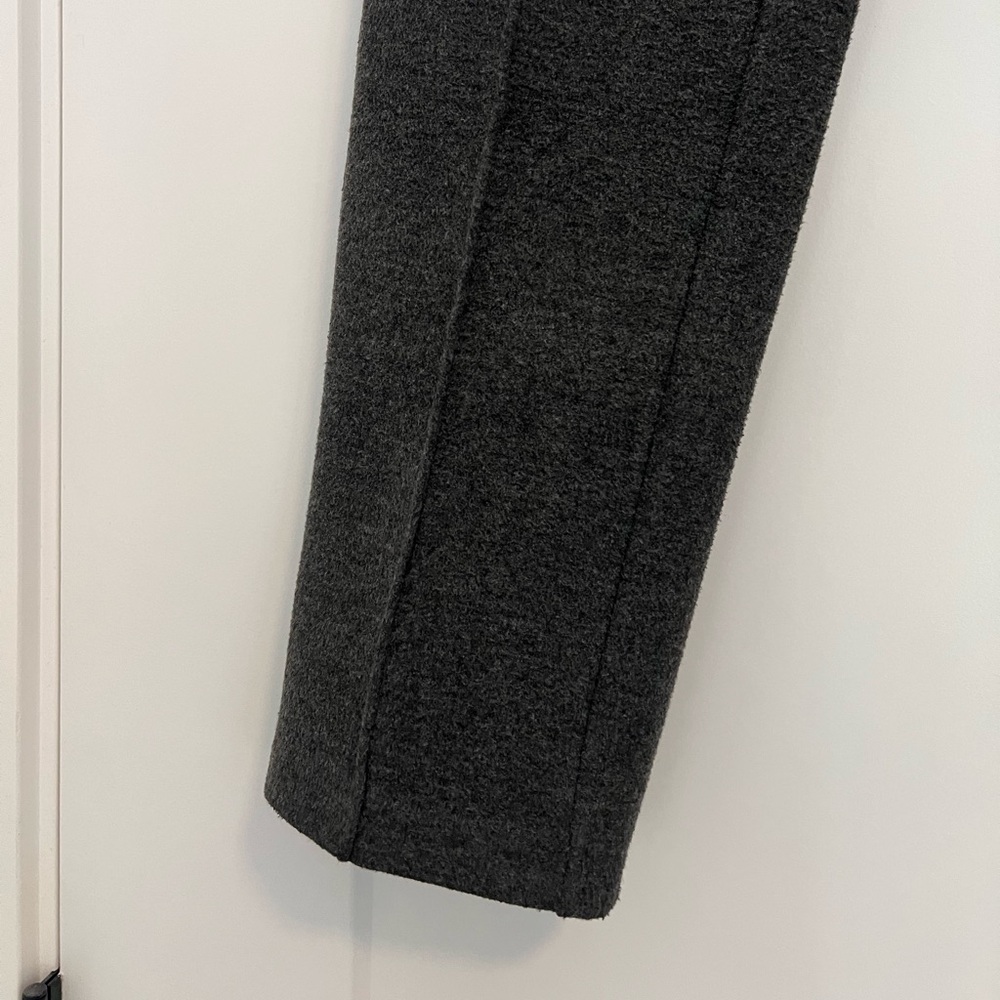The Group Babaton -  Straight Leg Grey Flannel Pleated Pull On Pants - Picture 5 of 11